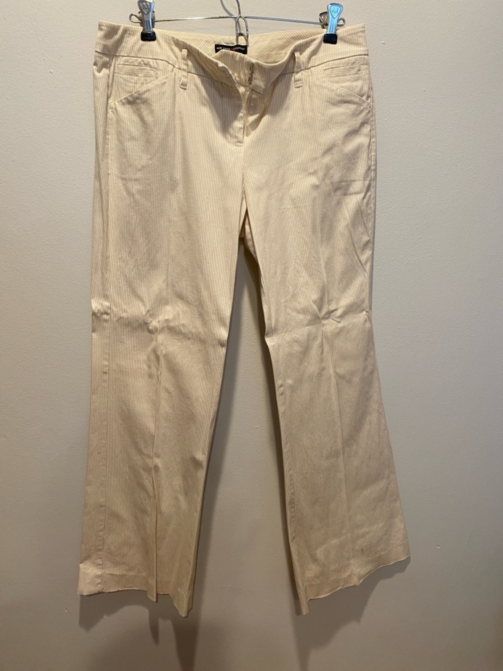 New York & Co Tan/Beige Flare Pants